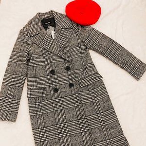 Cute and classy Express Long Plaid Coat